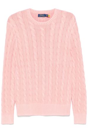 Maglione in cotone rosa RALPH LAUREN | 710965867004PINK